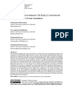 Living Constitution in Indonesia: The Study of Constitutional Changes Without A Formal Amendment