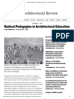 Radical Pedagogies in Architectural Education - Architectural Review