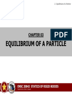 ENSC 20043 Statics Lec3 Ch3 Equilibrium of A Particle