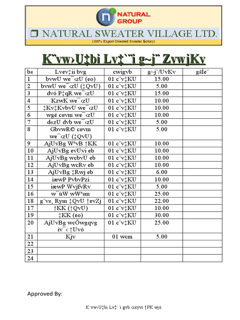 Canteen Check List PDF
