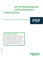 A Framework For Developing and Evaluating Utility Substation Cyber Security - Schneider Electric