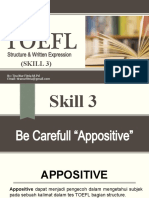TOEFL Structure & Written Expression 3