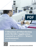 Utilization of Whitelisting With Mcafee Application Control in A Pcs 7-/ Wincc Environment