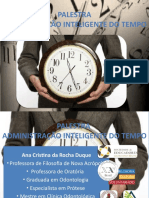 Mini Curso Administração Inteligente Do Tempo2 - Palestra Prof. Ana Cristina Duque