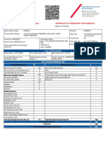 Smart Drive Two Wheeler Insurance Policy Certificate of Insurance Cum Schedule