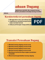 1 Karakteristik Perusahaan Dagang