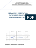 Reecs-Reglamento Especial Empresas Contratistas y Subcontratistas PDF