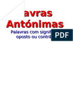 Palavras Antónimas