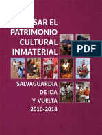 Pensar El Patrimonio Cultural Inmaterial. Salvaguardia de Ida y Vuelta 2010-2018