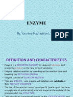 Enzyme: By. Yasmine Hadiastriani, S.Si