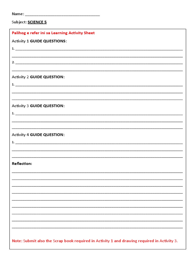 Template For Answer Key | PDF | Behavior Modification | Cognition