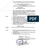 Surat Tugas Panitia Sosialisasi Litbang Jirap LAPAN Dan Rancang Bangun Roket Air Cijulang 23 Dan 24-10-2020