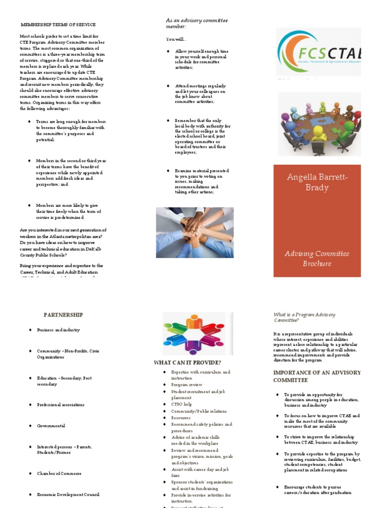 CTE Advisory Committee Membership Guide | PDF | Curriculum | Human Nature