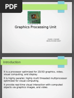 Graphics Processing Unit Graphics Processing Unit: Dhan V Sagar CB - EN.P2CSE13007