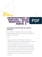 Architectures Micro-Services - Objectifs, Bénéfices Et Défis - Partie 2
