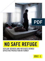 No Safe Refuge: Asylum-Seekers and Refugees Denied Effective Protection in Turkey