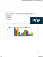 Encuesta de Evaluación Al Desempeño Docente