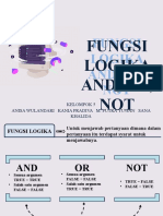 Fungsi Logika And, Or, Not