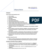 CV For Nurul Amin 2021 PDF
