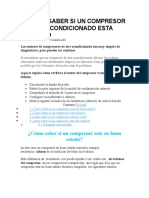 Cómo Saber Si Un Compresor de Aire Acondicionado Esta Quemado