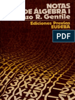 Notas de Álgebra I - Enzo R. Gentile (2da Edición) PDF