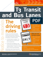 New T3 Transit and Bus Lanes: The Driving Rules