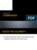 Guess Celebrity Eyes & Movies Badly Explained Icebreaker Games