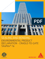 Sealing and Bonding: Environmental Product Declaration - Cradle-To-Gate Sikaflex®-1a