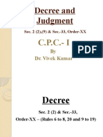 11. Decree, judgment PPt  CPC I