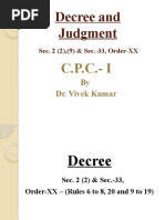 Decree, Judgment PPT CPC I