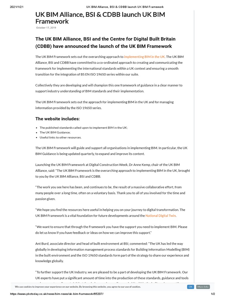 UK BIM Framework Launch | PDF | Building Information Modeling ...