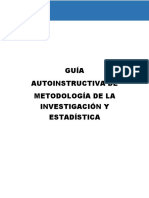 Guía autoinstructiva de metodología de investigación y estadística