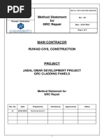 Job 16016 - Method Statement For GRC Repair