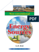 Non-Conventional Energy Sources by G D Rai