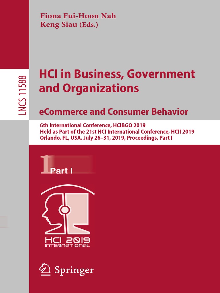 Hci in Business, Government and Organizations: Ecommerce and Consumer  Behavior | PDF | Seasonality | Forecasting