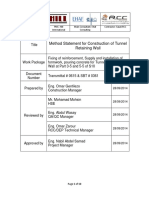 Method Statement & ITP for Construction of Tunnel Retaining Wall at S10 part 3-5 and 5-5.pdf