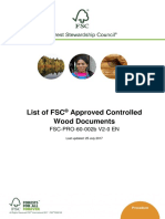 FSC-PRO-60-002b V2-0 EN List of FSC Approved Controlled Wood Documents 2017-07-25
