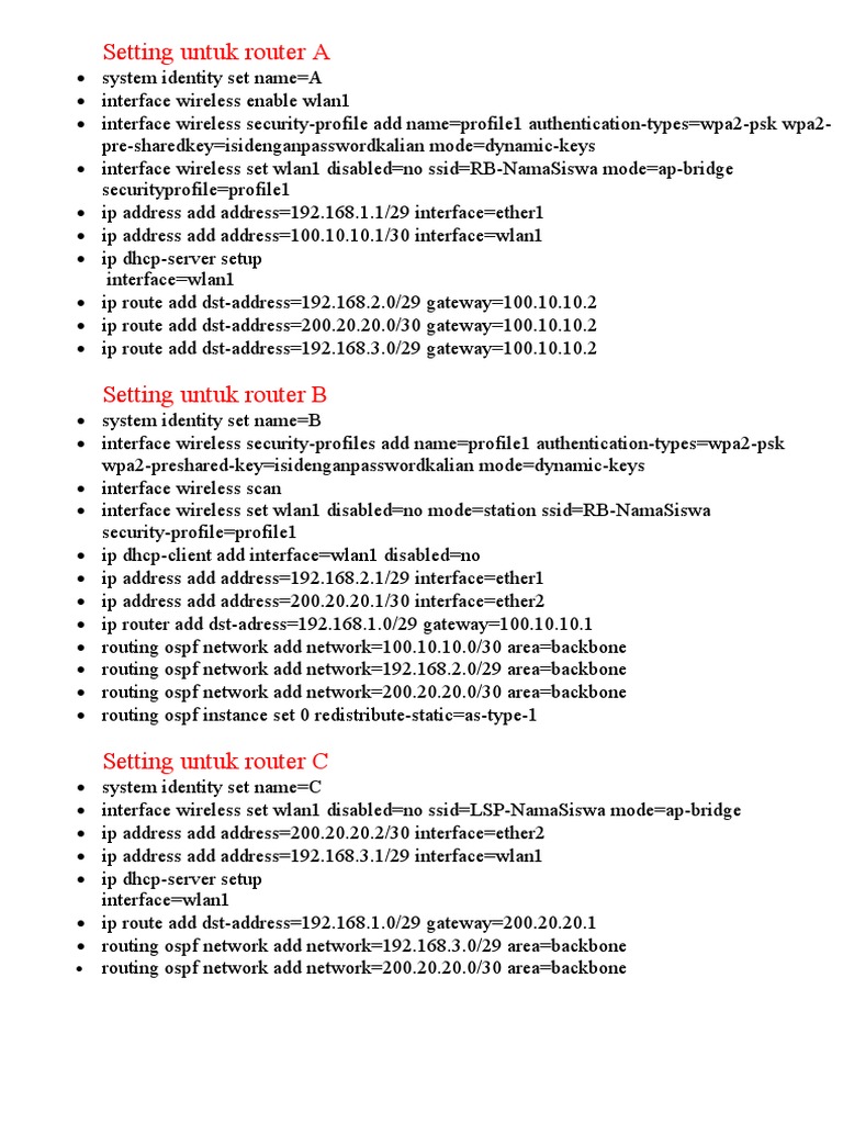 Router Configuration Guide | PDF