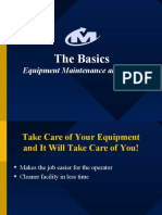 The Basics: Equipment Maintenance and Safety