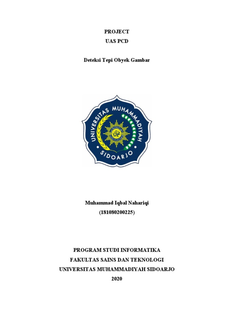 Deteksi Tepi Objek Citra RGB | PDF