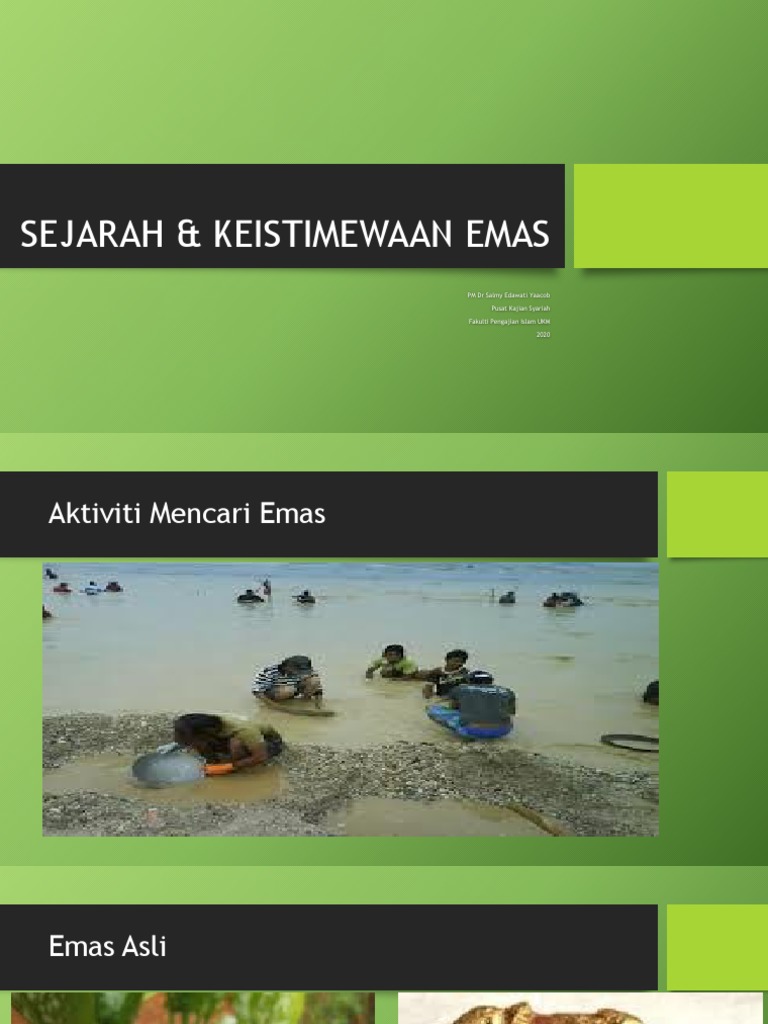 Sejarah Dan Keistimewaan Emas Pdf