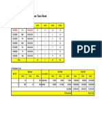 Direct & Indirect Manpower Time Sheet: Description Working Time 100% 150% 200% Total
