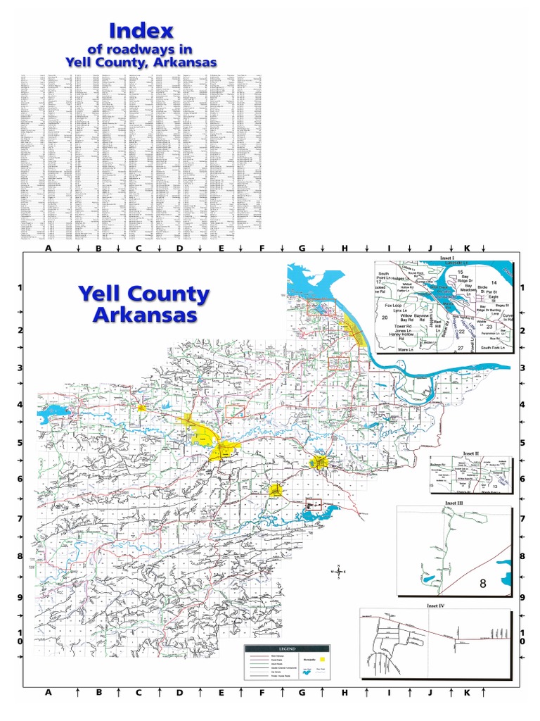 Yell County Map PDF