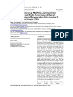 Pemanfaatan Teknologi Machine Learning Untuk Klasifikasi Wilayah Risiko Kekeringan Di Daerah Istimewa Yogyakarta Menggunakan Citra Landsat 8