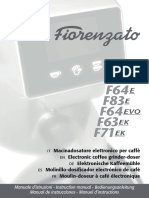 Manuale Fiorenzato F64 F83E F64EVO F63EK F71EK COD. 110000103 - Lo