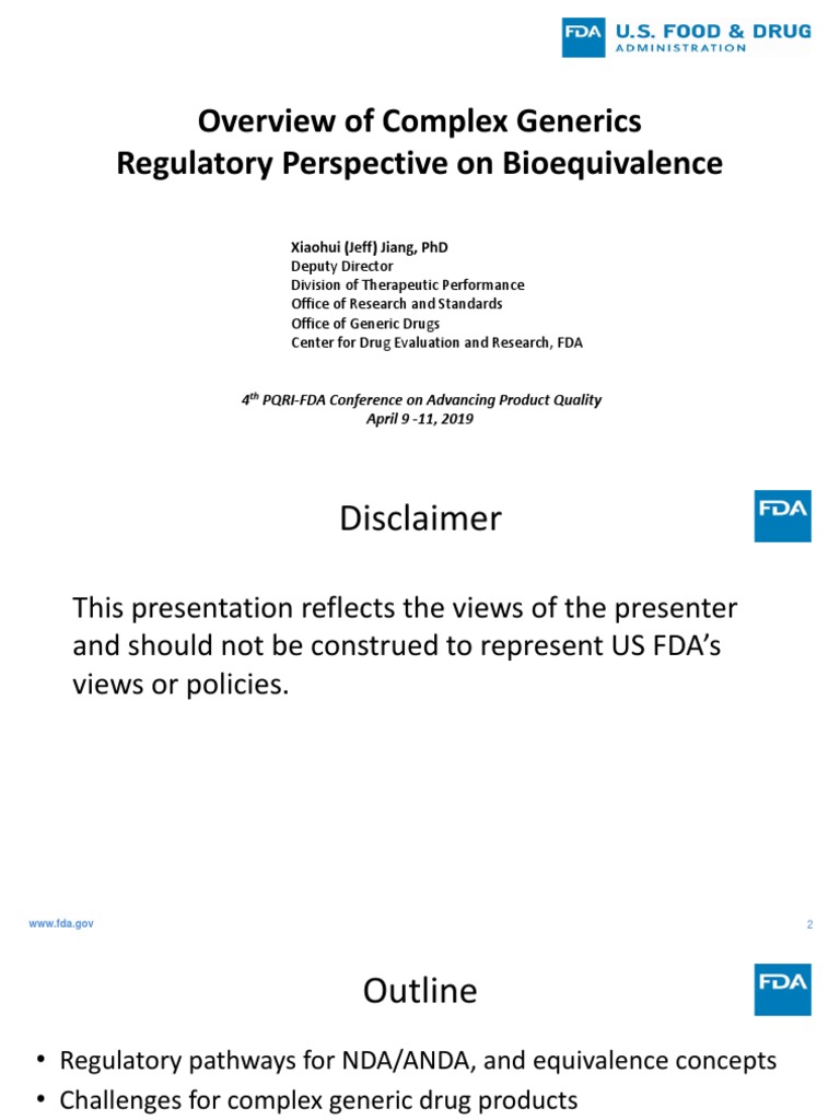 Complex Generics: Bioequivalence Insights | PDF | Topical Medication ...
