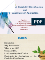 Land Capability Classification and Constraints in Application