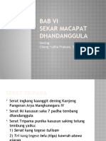 Serat Tripama Bab VI Sekar Macapat Dhandanggula