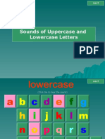 Sounds of Uppercase and Lowercase Letters