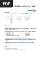 Essence of S/4HANA - Exercise Guide: Pre-Requisites